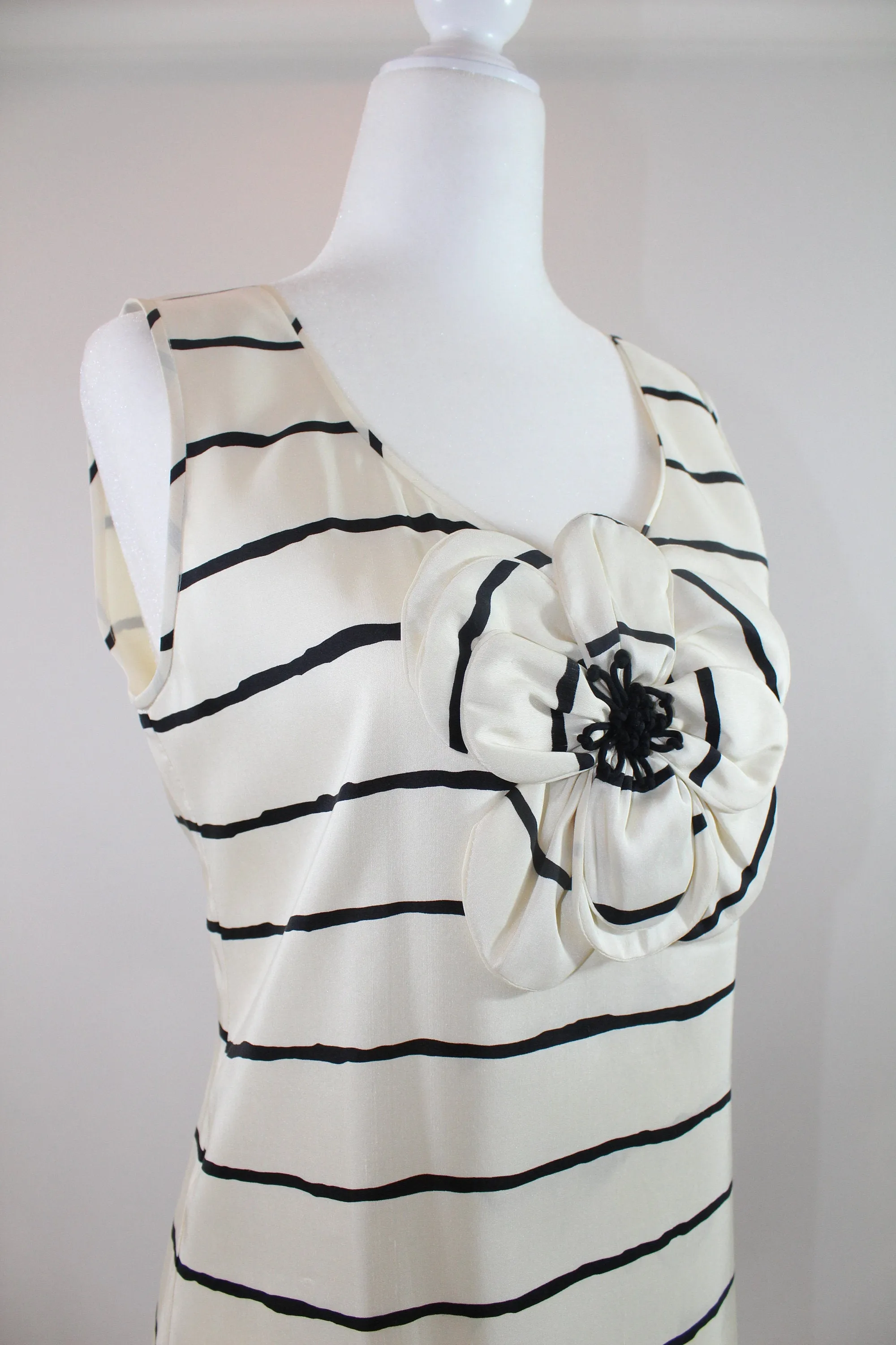 00's Flower Striped Sleeveless Blouse by Kate Spade