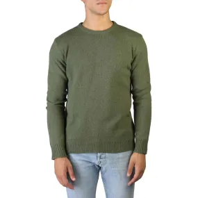 100% Cashmere - C-NECK-M - Green