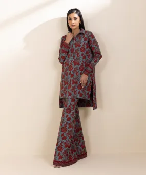 2 Piece - Printed Light Khaddar Suit