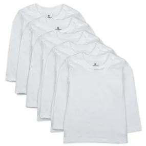 5-Pack Organic Cotton Long Sleeve T-Shirts