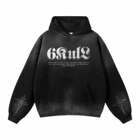 6Kull | Cross Skull Flower Hoodie