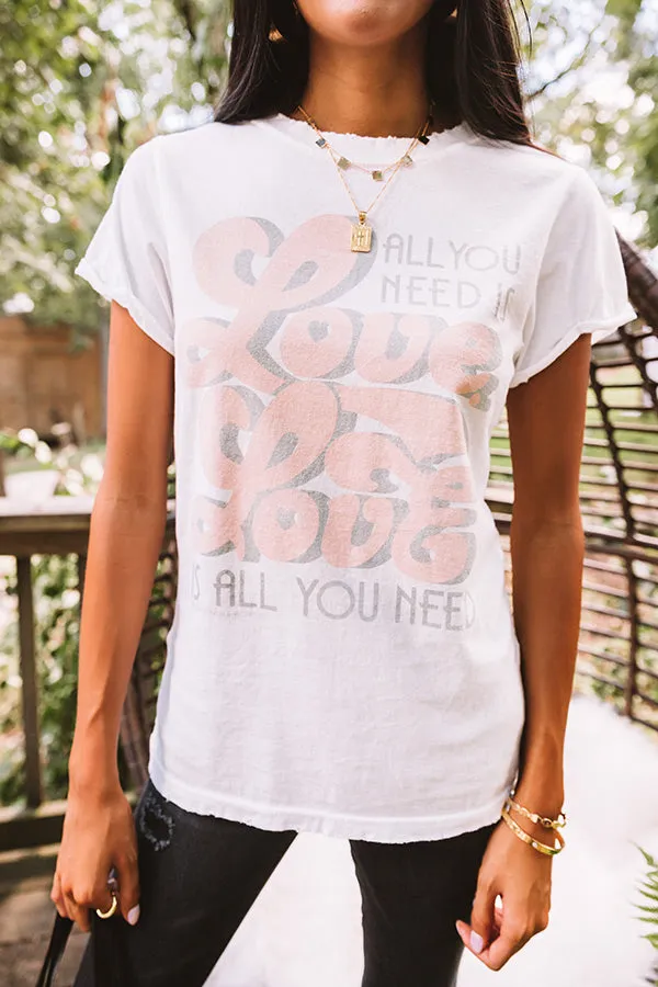 All You Need Is Love Lyric Tee