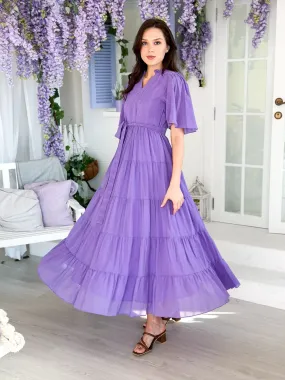 Amethyst Lilac Long Dress