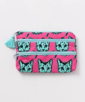 Animal Triple Zip Pouch