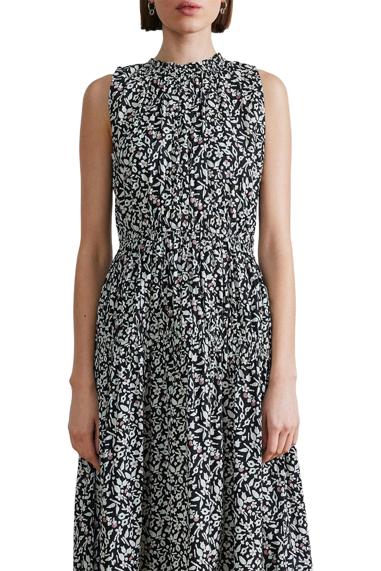 Apiece Apart Arte Tank Dress in Tiny Flower Stamp