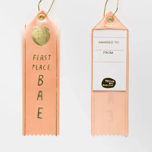 Award Ribbon / Bookmark w Note - First Place BAE