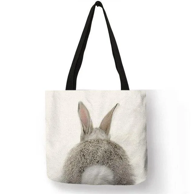 Baby Animals Canvas Tote Bag Collection