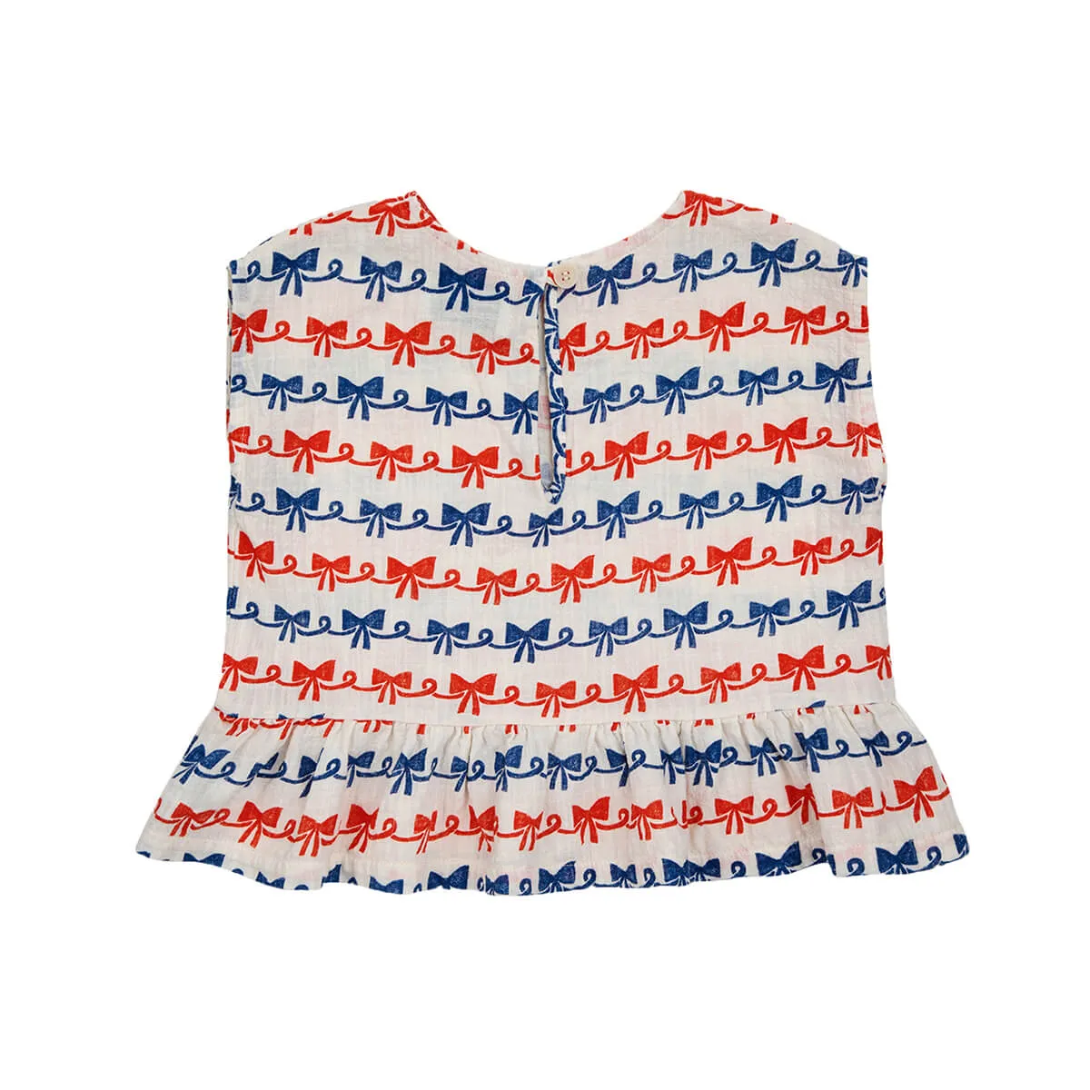 Baby Ribbon Bow All Over Woven Blouse by Bobo Choses - Last One In Stock - 6 Months