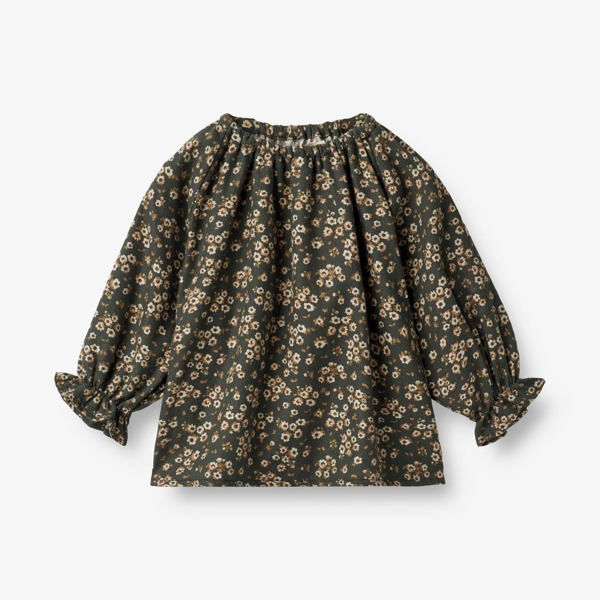 Blouse Nicoline | Baby - black coal flowers