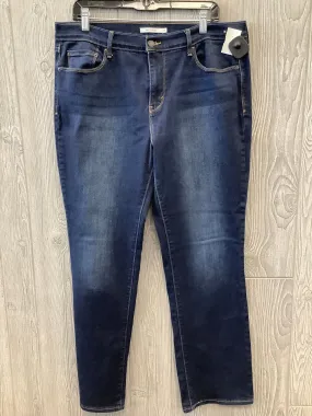 Blue Denim Jeans Straight Levis, Size 16