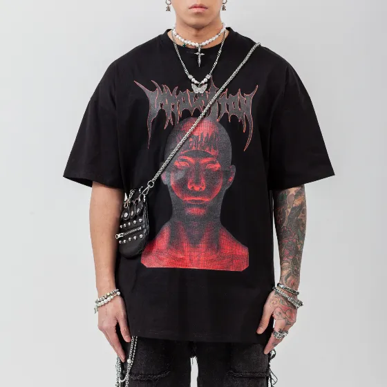 Bold Demon Graphic T-Shirt