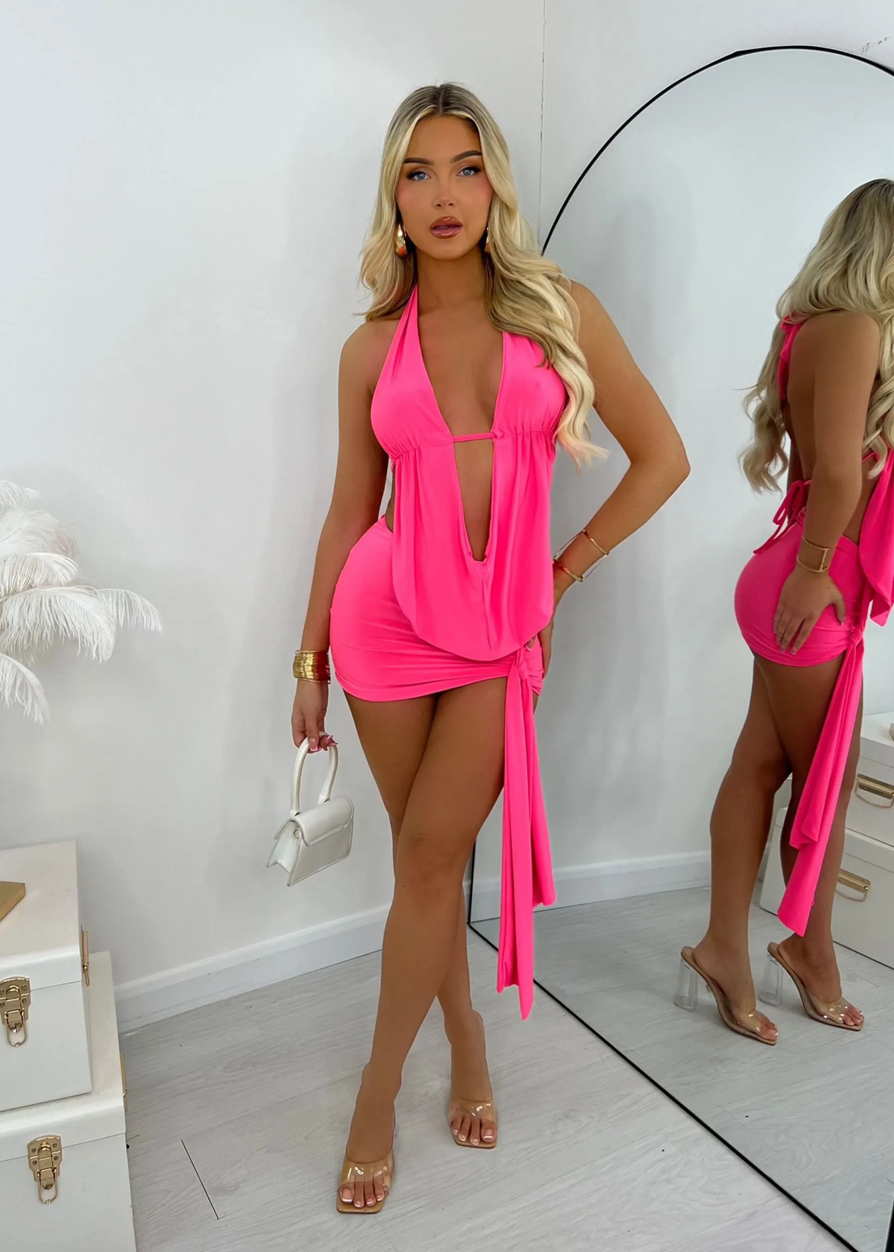 Bold Hearts Two Piece - Pink