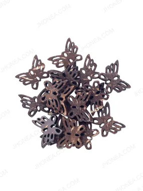 Butterfly Shape Cutwork 2-Hole Natural Coco Buttons