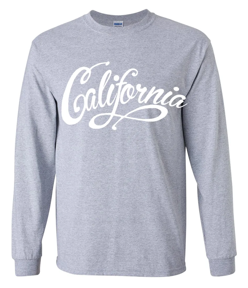 California Beach Script Long Sleeve Shirt