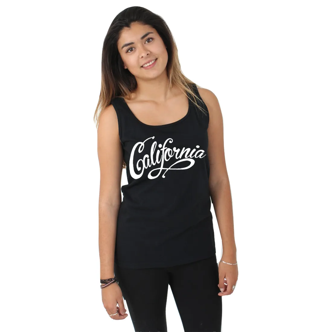 California Republic Beach Script Women's Tank Top