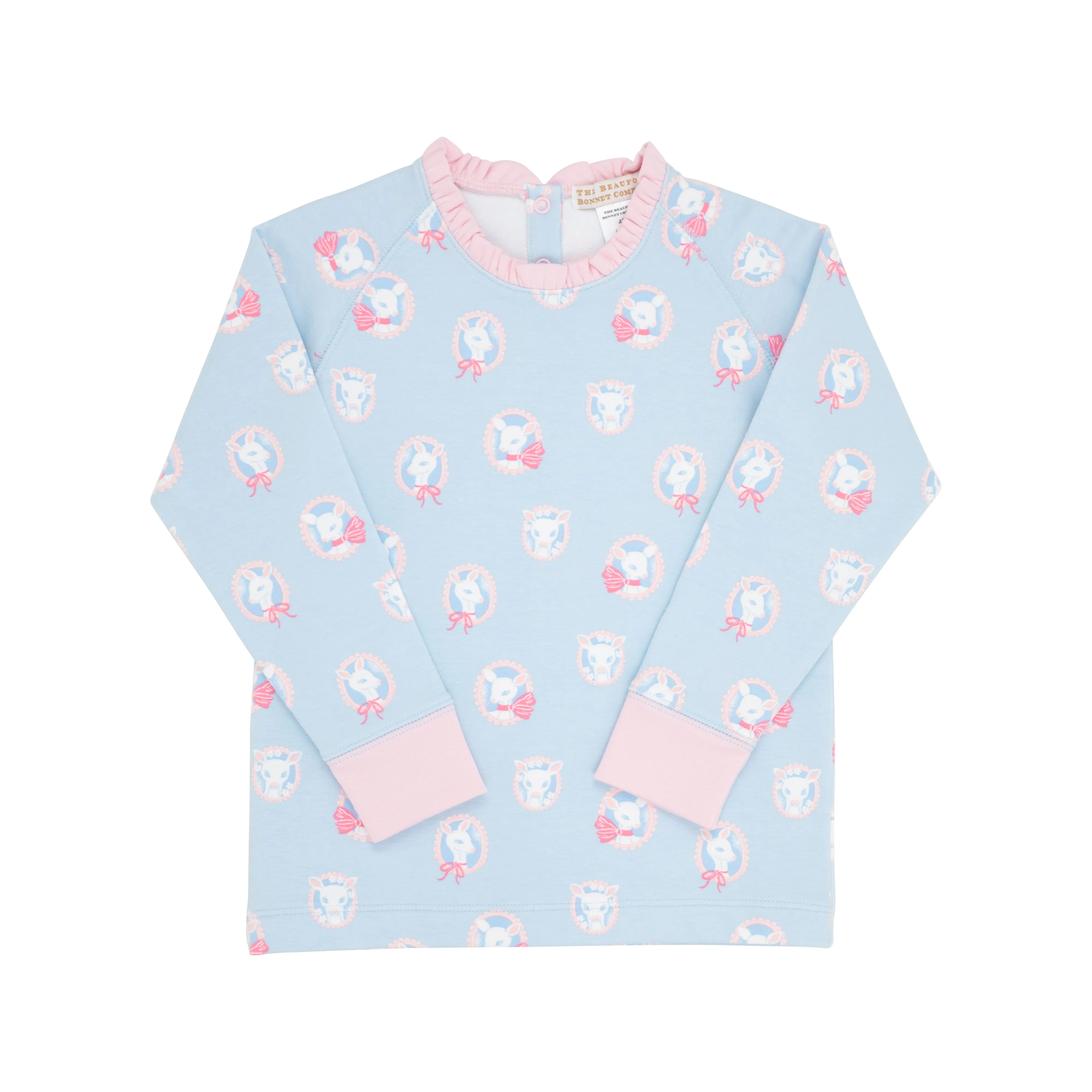 Cassidy Comfy Crewneck - Dear Friends with Palm Beach Pink