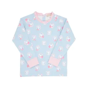 Cassidy Comfy Crewneck - Dear Friends with Palm Beach Pink