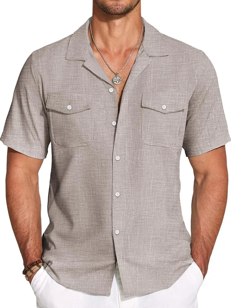 Casual Cuban Collar Summer Shirt (US Only)