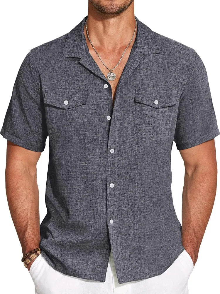 Casual Cuban Collar Summer Shirt (US Only)