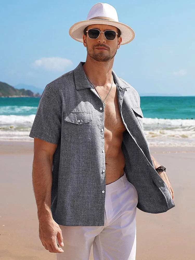 Casual Cuban Collar Summer Shirt (US Only)