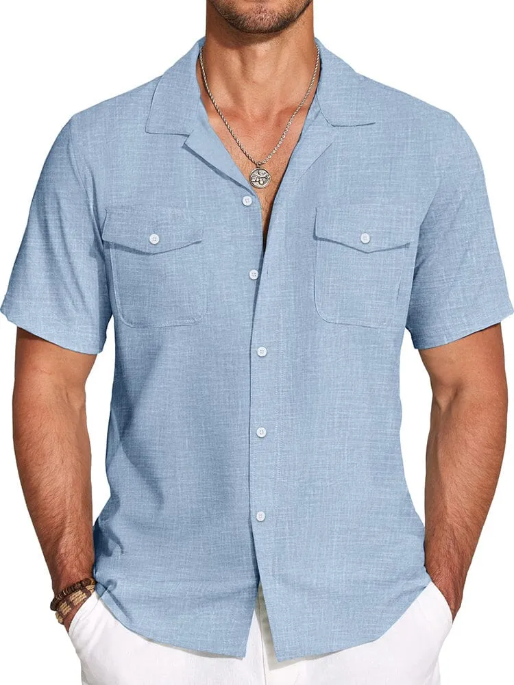 Casual Cuban Collar Summer Shirt (US Only)