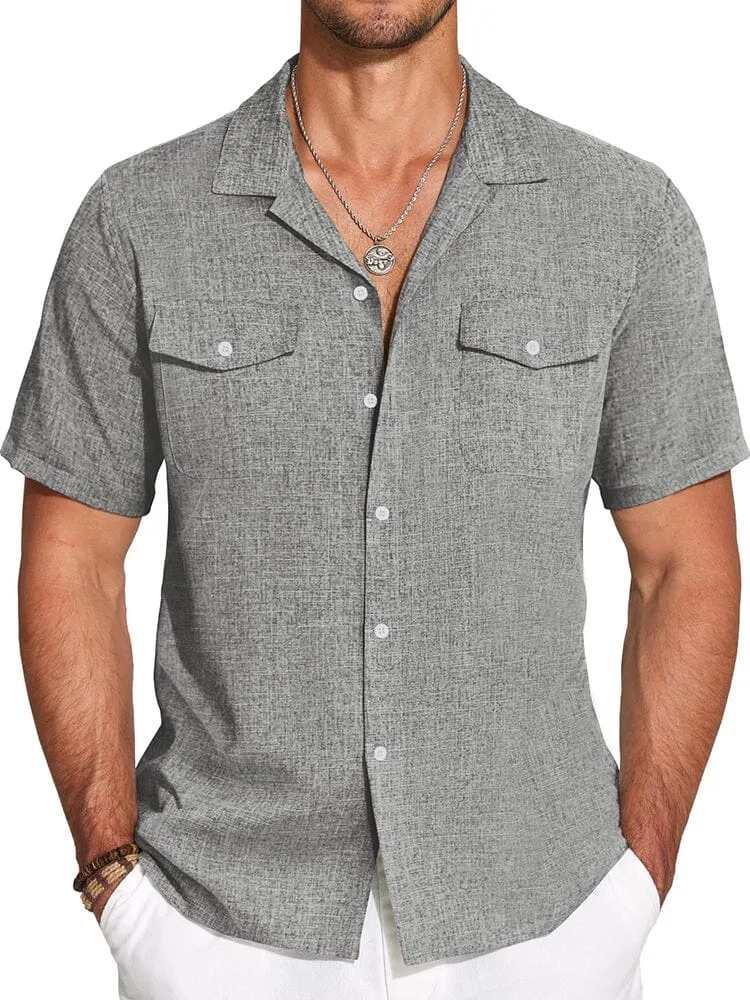 Casual Cuban Collar Summer Shirt (US Only)