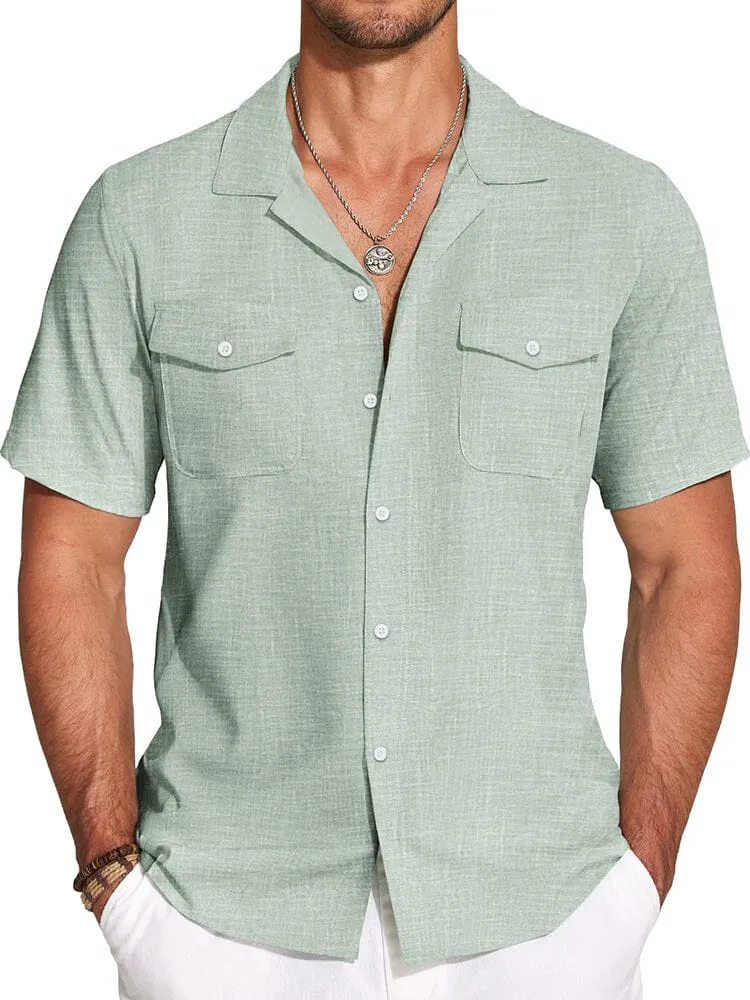 Casual Cuban Collar Summer Shirt (US Only)