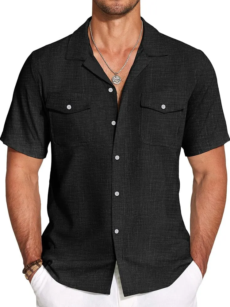 Casual Cuban Collar Summer Shirt (US Only)