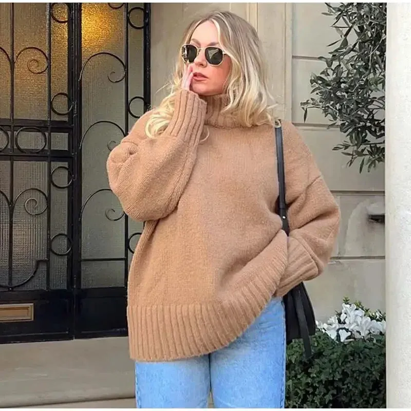 Claire - Cosy knitted turtle neck jumper