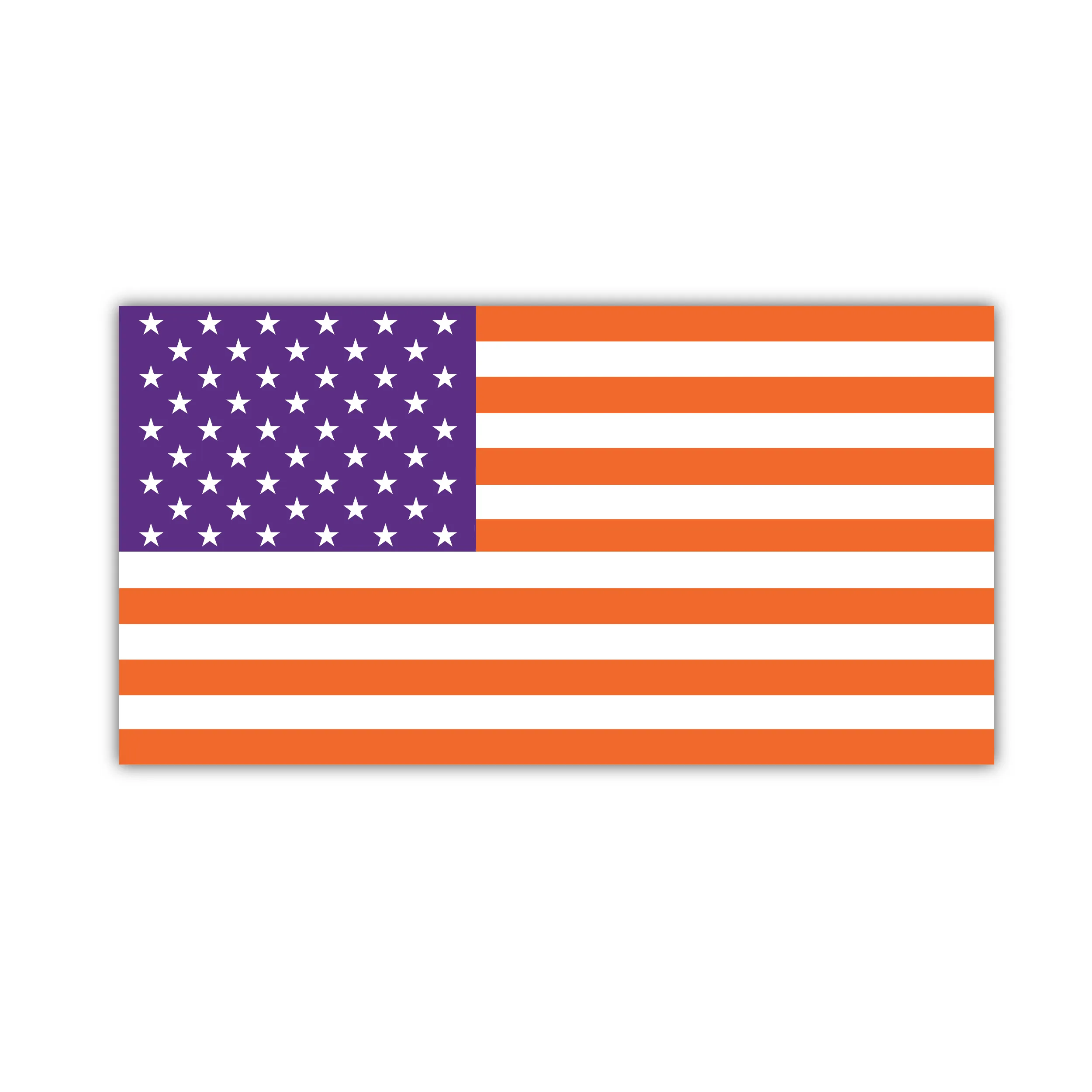 Clemson American Flag decal- (Multiple Sizes)