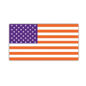 Clemson American Flag decal- (Multiple Sizes)