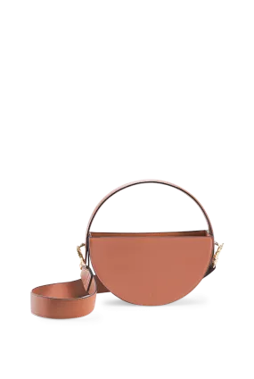 Crescent Vegan Leather Shoulder Bag