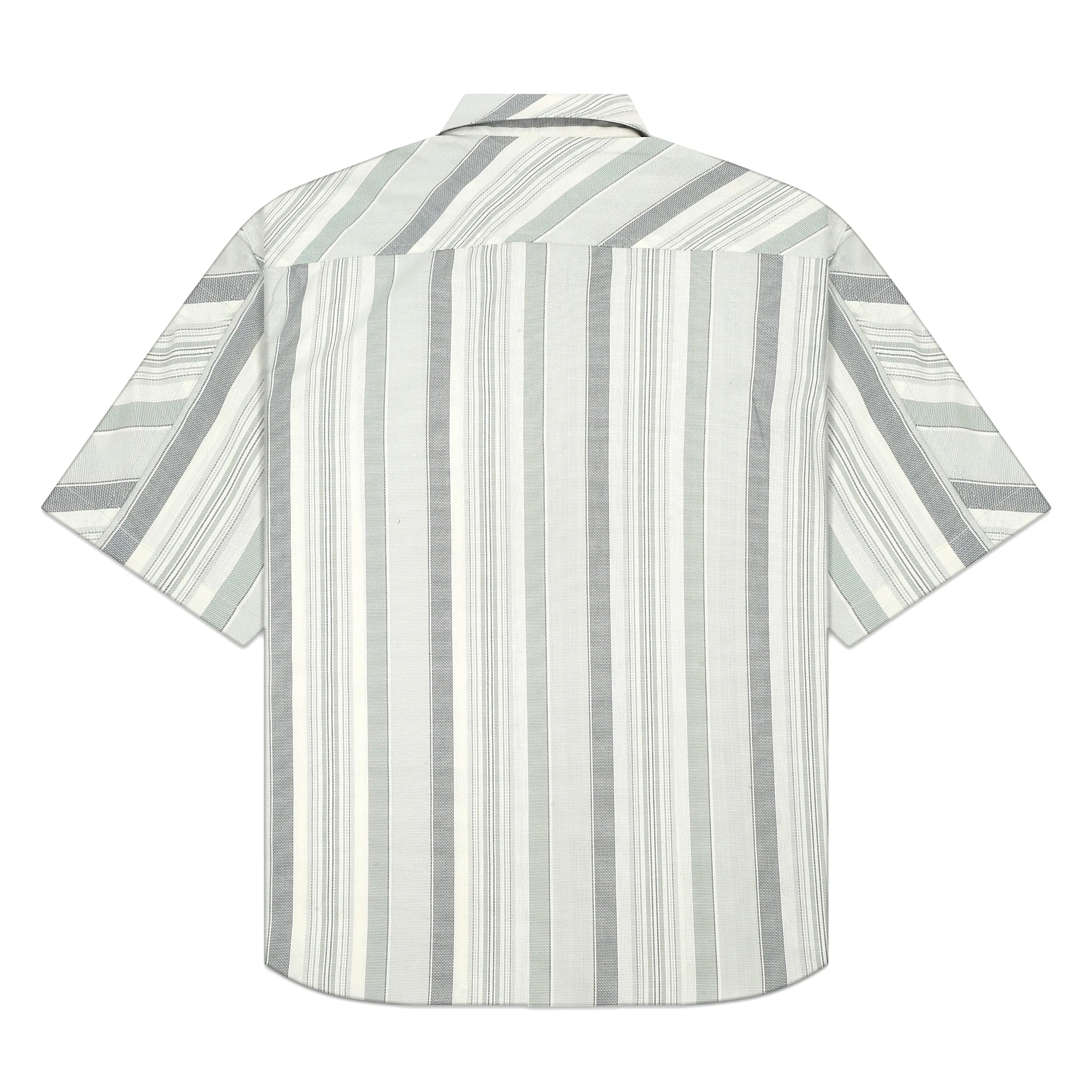 CROSS CUT STRIPE SHIRT