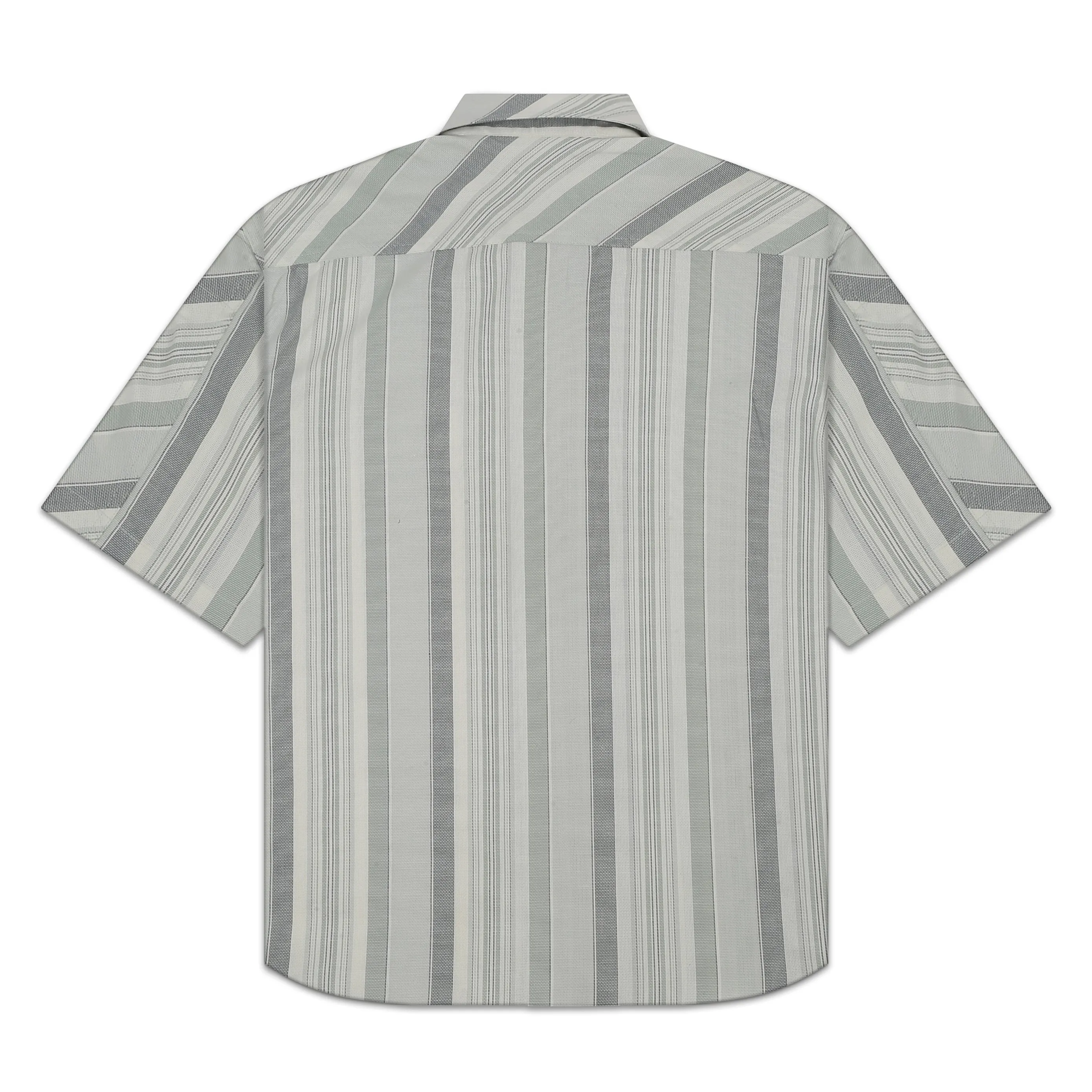 CROSS CUT STRIPE SHIRT