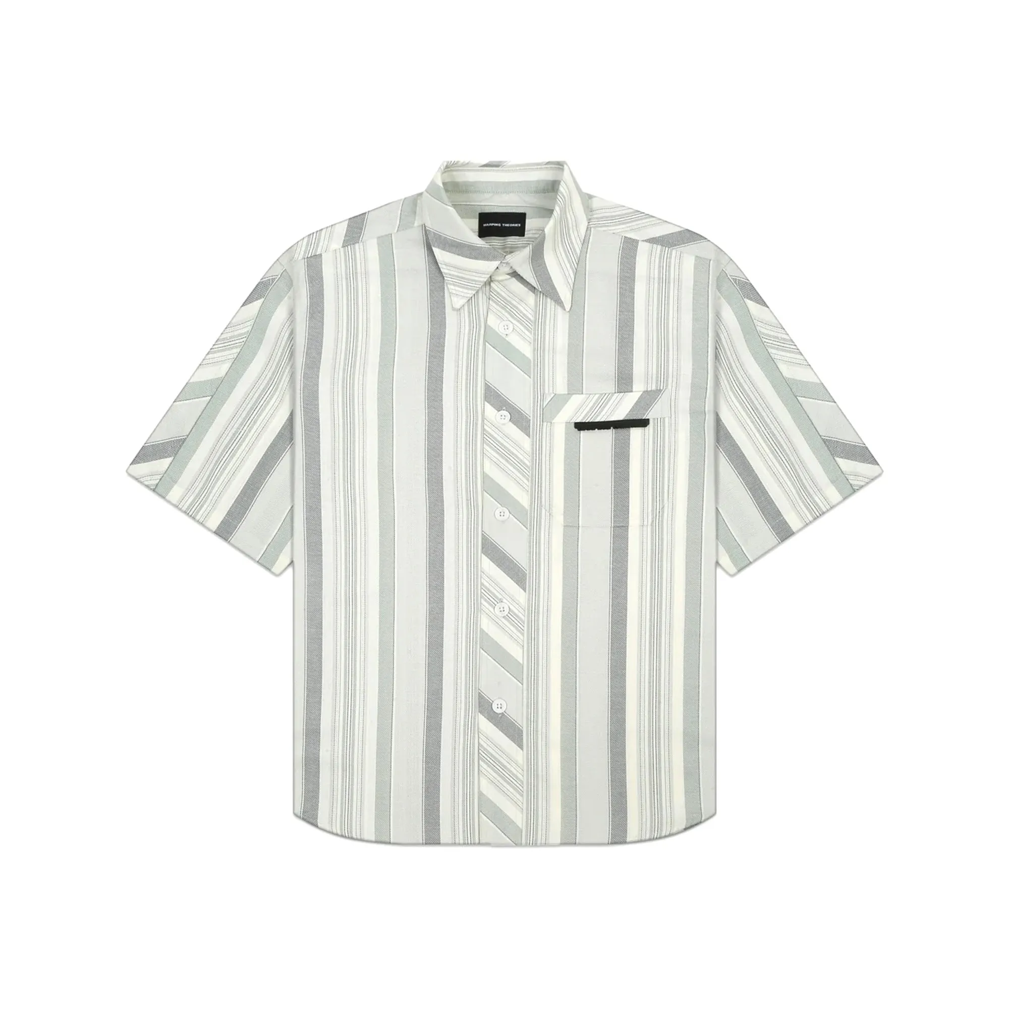 CROSS CUT STRIPE SHIRT