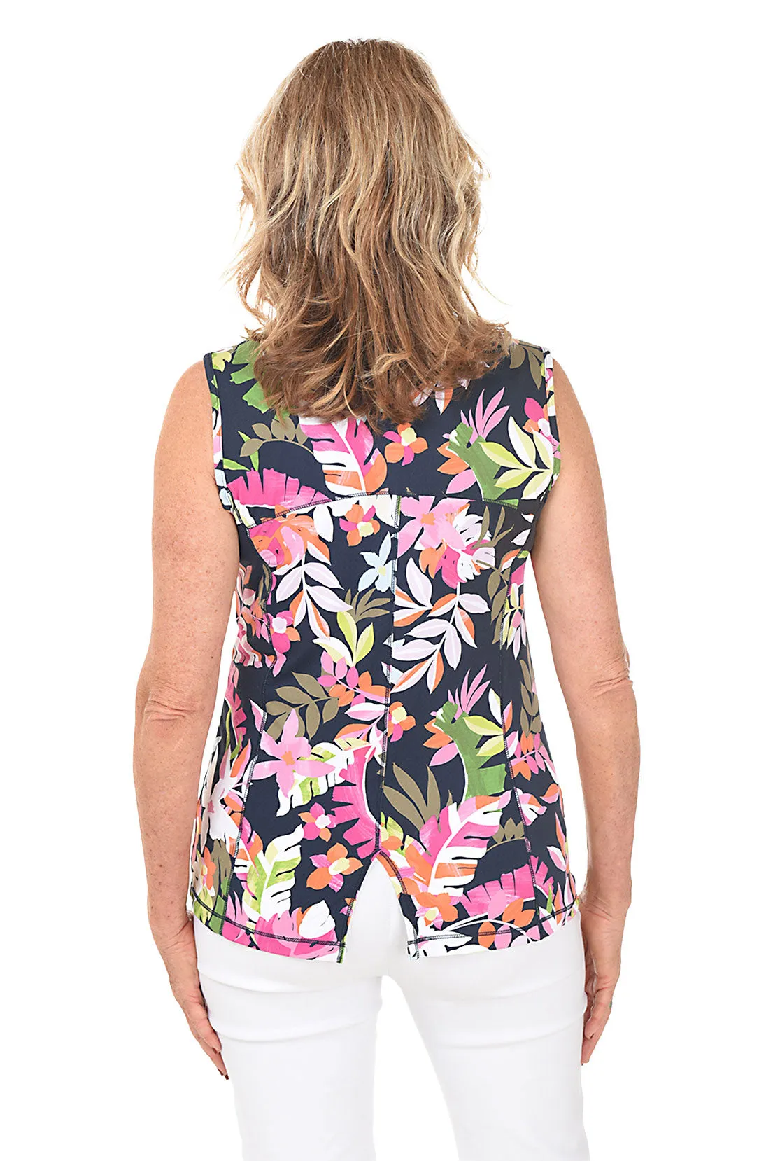 Fiji Flower UPF50  Sleeveless Top