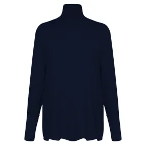 French Terry Dolman Sleeve - Navy