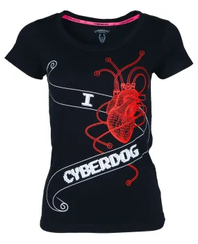 GIRLS I HEART CYBERDOG T-SHIRT