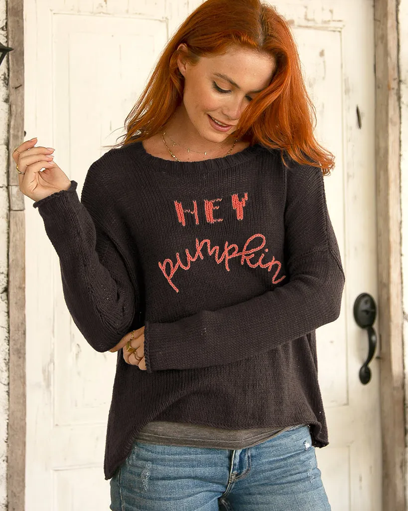 HEY PUMPKIN CREW COTTON