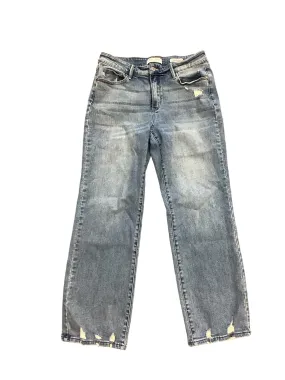 Jeans Straight By Judy Blue In Blue Denim, Size: 13