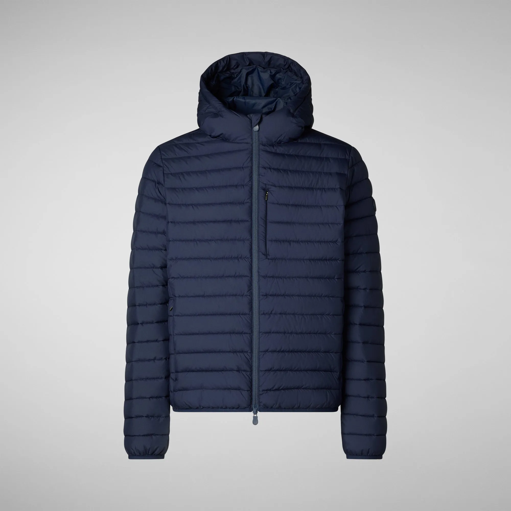 Man's animal free puffer Cael in navy blue