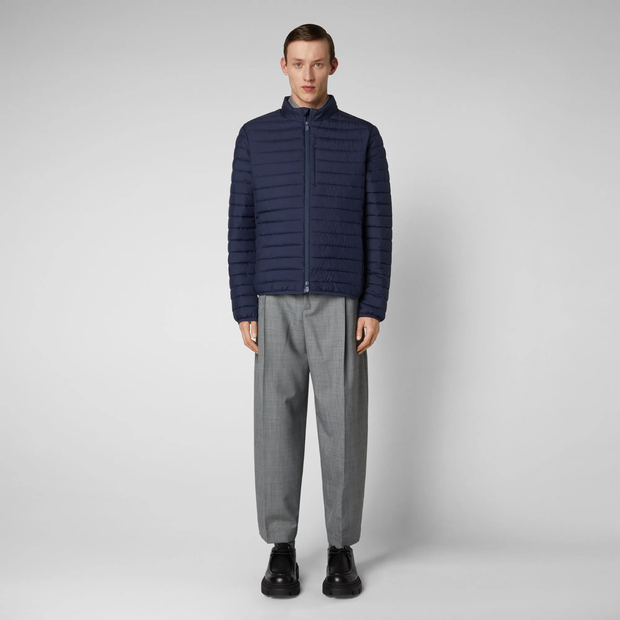 Man's animal free puffer Cole in navy blue