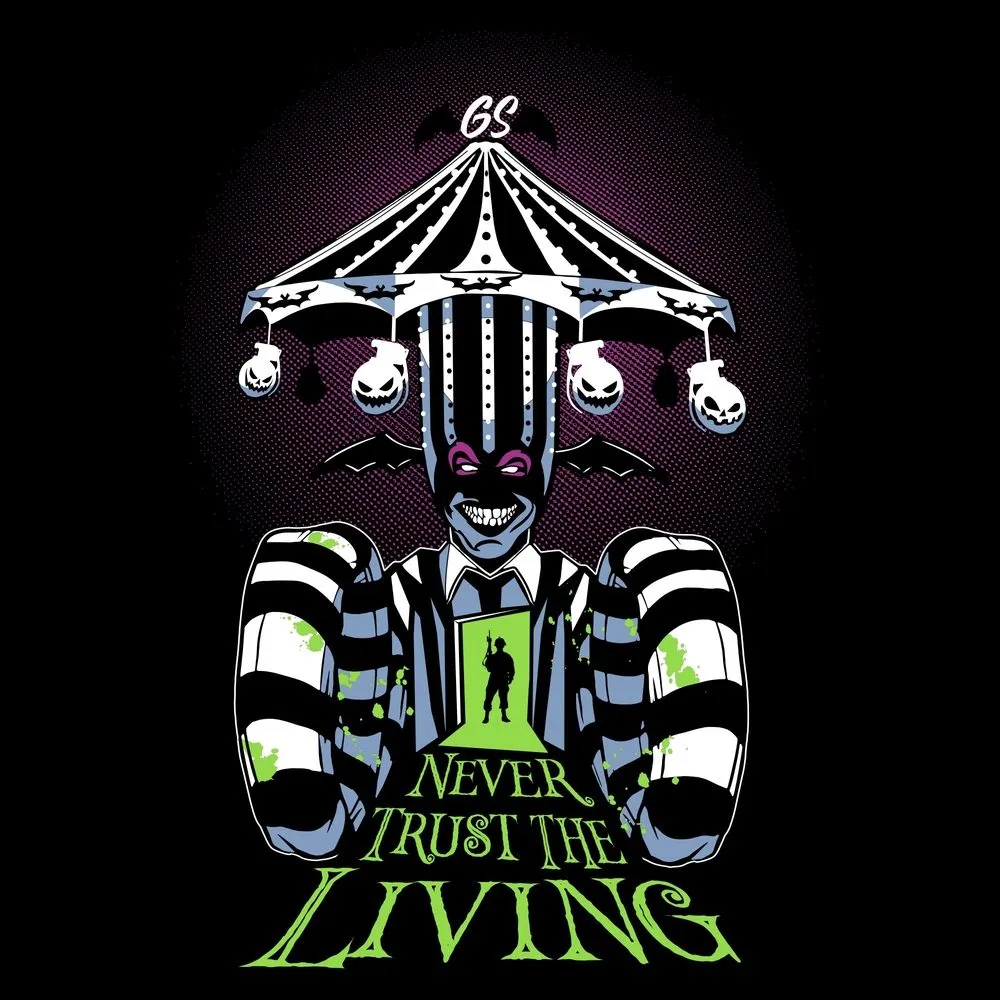 Never Trust The Living Hoodie - Black