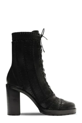 Regina Combat Block Bootie