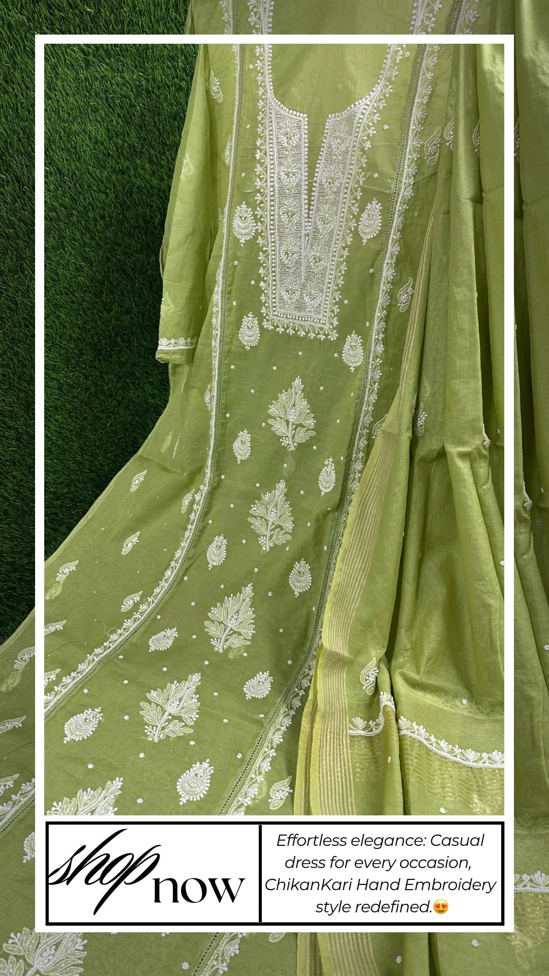 Soft Chanderi dress | Semi-Stitched suits | Embellished Elegance | Elegant Ethnics | Semi-Stitched Styles