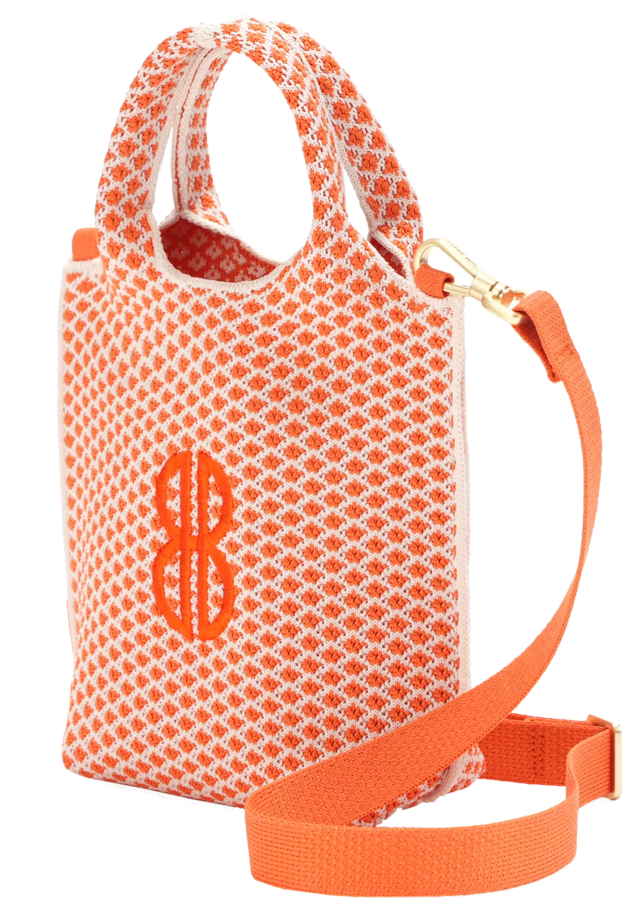 Sutton City Tote - Orange Diamond - Mini