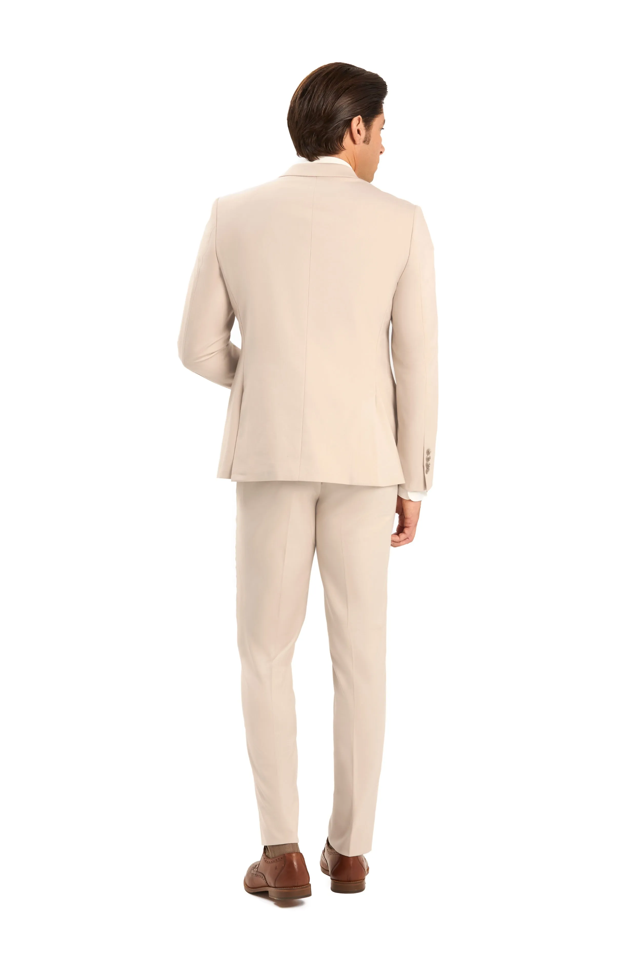 Tan 2 Button Suit