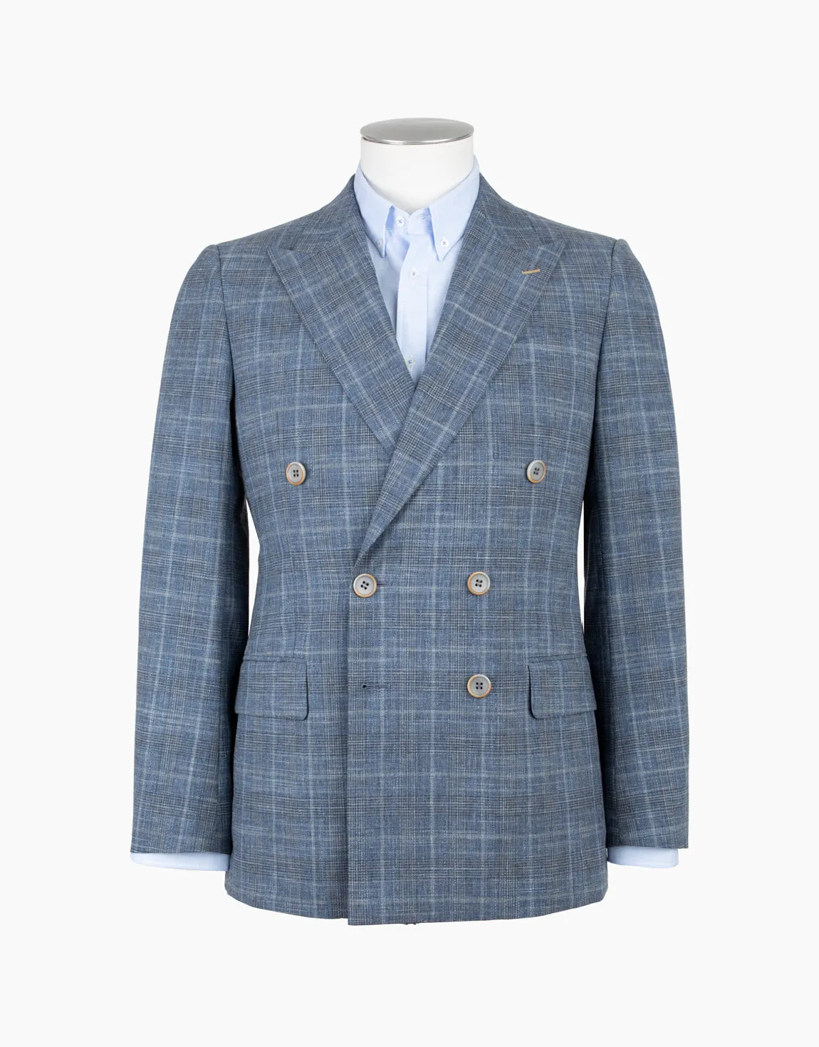 Whetu Blue & Beige Check Suit