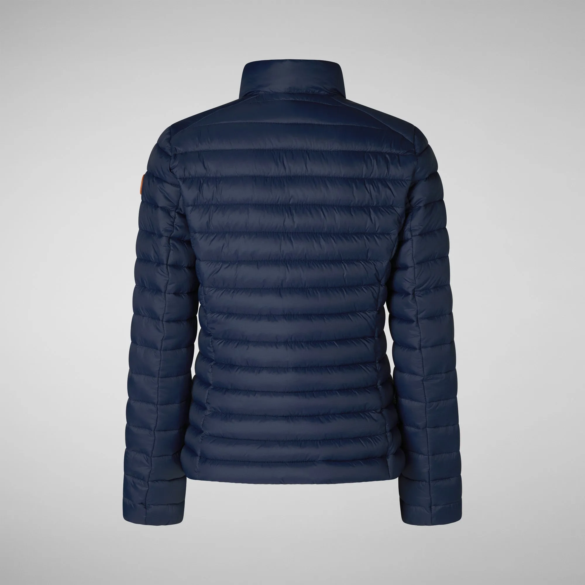 Woman's animal free puffer jacket Carly in navy blue